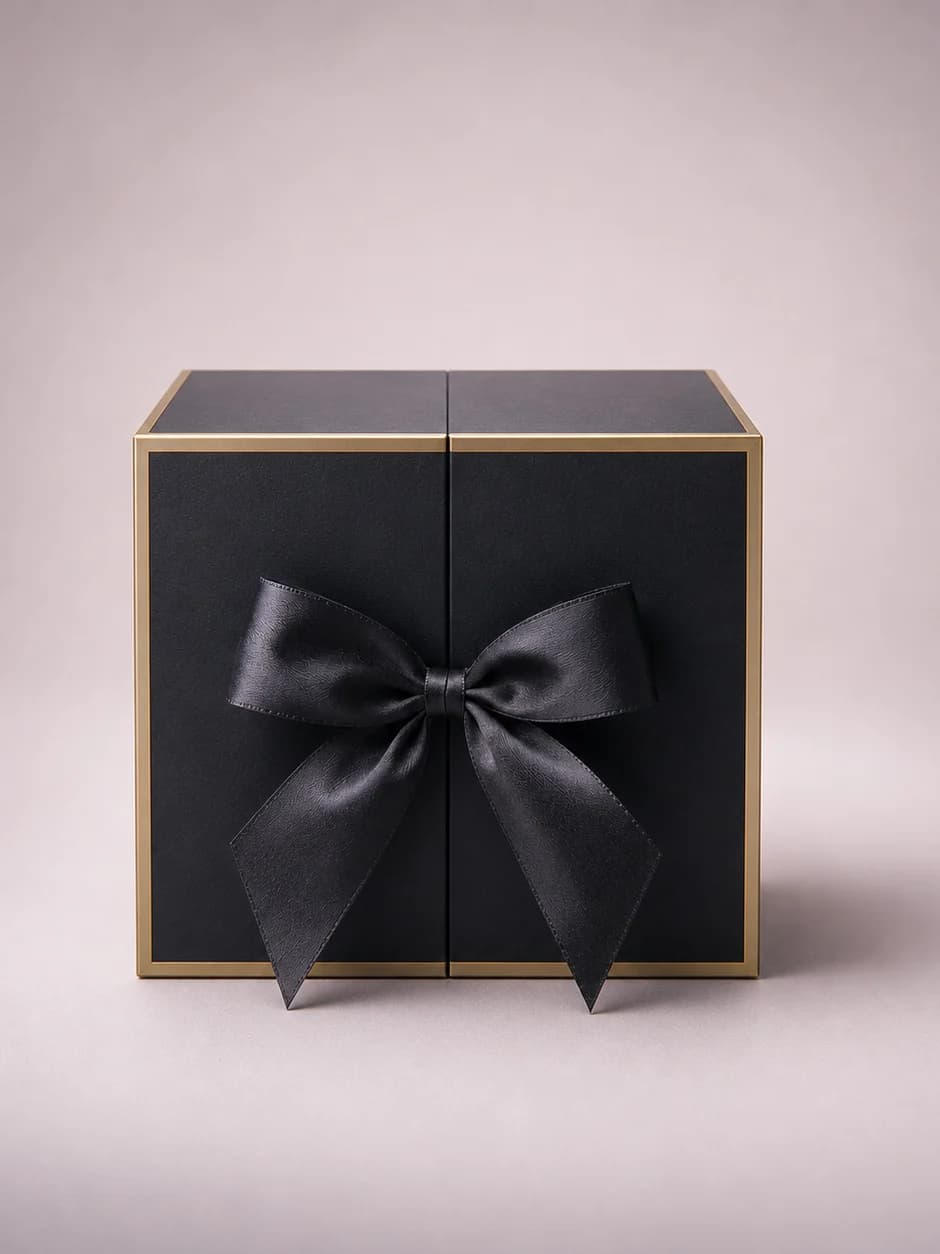 Geschlossene Rosenbox mit konservierten Rosen – Premium Jahrestag Geschenkbox