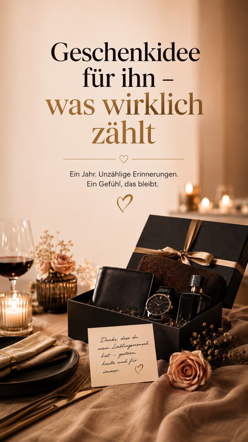Gemeinsame Erinnerungen als Geschenk für Freund zum Jahrestag